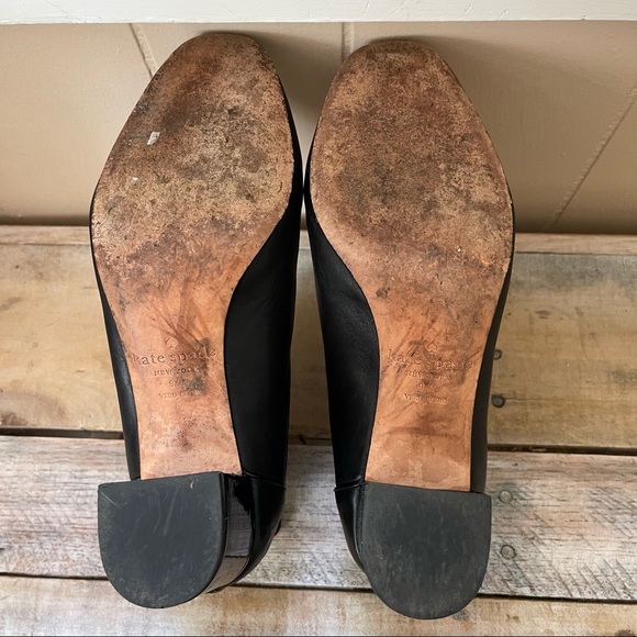 Kate Spade New York Leah Chelsea Block Heel Black Leather Ankle Booties Boots - Picture 10 of 12